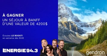 Concours Energie 94,3 - Un voyage à Banff vous attend !