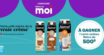 Concours Metro - Gagnez 1 carte-cadeau Metro de 500 $!