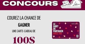 Concours Équipe Barbeau Laforce - Gagnez une carte cadeau de 100 $ à la SAQ!