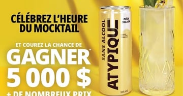 Concours Célébrez l’heure du Mocktail d’Atypique!