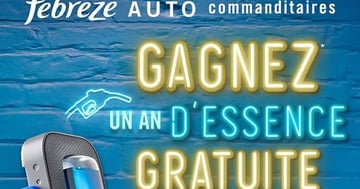 Concours Febreze AUTO - GAGNEZ un AN d'Essence Gratuite