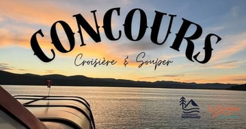 Concours MONCHARLEVOIX.net - Gagnez  un forfait CROISIÈRE  et SOUPER pour 2 personnes, gracieuseté de Croisières Normand et du Resto-Bistro le Corylus