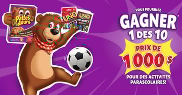 Concours "Récréations pour jouer" – 10 prix de 1000$ à Gagner