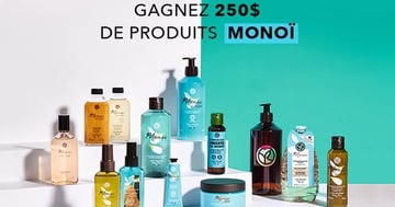 Concours Yves Rocher Canada - Gagnez 250$ de produits Monoï !