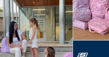 Concours Gagne une paire de chaussures + un ensemble complet comprenant un sac à dos, une boîte à lunch et un coffre à crayon, le tout de SKECHERS !