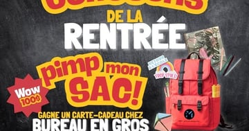Concours 100 $ à gagner chez Bureau en Gros!