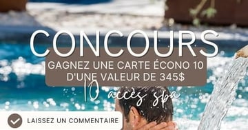 Concours Pür Détente et Spa - Gagnez une Carte Écono Pür Détente & Spa !