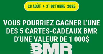 Concours Gagner l'un des 5 prix de 1 000 $