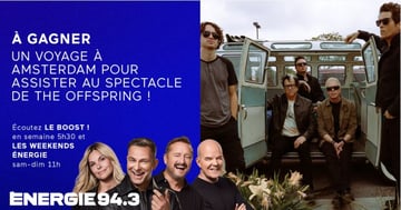 Concours Energie 94,3 - Assistez au spectacle de The Offspring à Amsterdam !