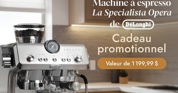 Concours Linen Chest - Gagnez une machine à espresso La Specialista Opera de  De'Longhi!