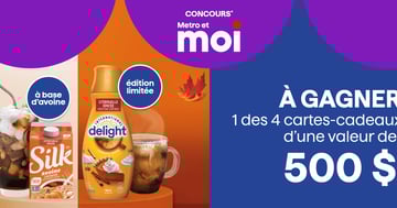 Concours Gagnez une des 4 cartes-cadeaux Metro d’une valeur de 500 $ !