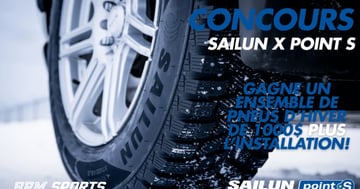 Concours Gagnez un ensemble de quatre pneus d’hiver Sailun ainsi que l’installation dans un garage Point S!