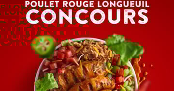 Concours Gagnez une carte-cadeau de 100$ chez Poulet Rouge