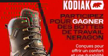 Concours Gagnez une paire de bottes de travail Kodiak Neragon!