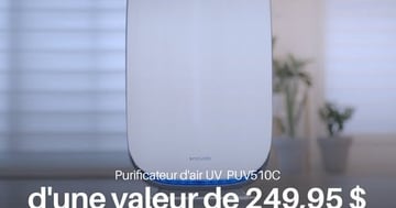Concours Gagnez un purificateur d’air CycloVac PUV510C d’une valeur de 249,95 $!