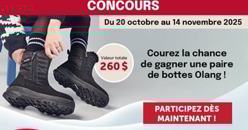Concours Gagnez une paire de bottes Olang d’une valeur de 260$!