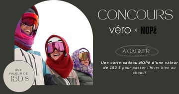 Concours Magazine Véro - gagnez une carte-cadeau de 150 $ chez NOPé !