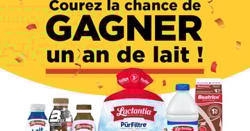 Concours Couche-Tard - Gagnez un an de lait de Lactalis!