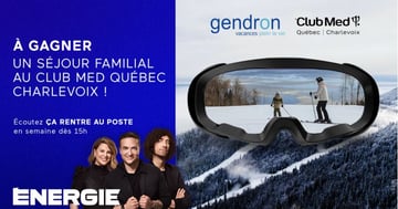 Concours Energie 104,1 - Profitez d’un séjour de ski au Club Med Québec Charlevoix !