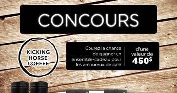 Concours La Boite à Grains Ensemble Kicking Horse Coffee