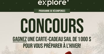 Concours Gagnez une carte-cadeau SAIL de 1 000 $