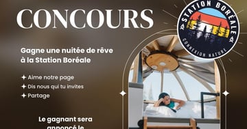 Concours Gagne une nuit magique dans un dôme à la Station Boréale