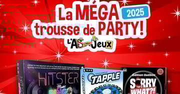 Concours L'As des jeux - Gagne La MÉGA trousse de party L'As des jeux 2025!