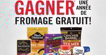 Concours Gagnez une année de fromage gratuit !