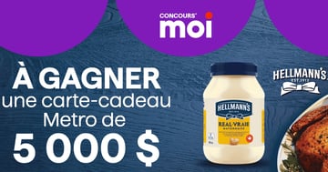 Concours Metro - Gagnez une carte-cadeau Metro de 5 000 $.