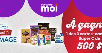 Concours Super C - Gagnez 1 des 3 cartes-cadeaux Super C de 500 $.