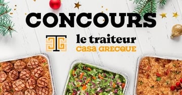 Concours Casa Grecque - Gagnez le délicieux forfait « Le Taverna » d’une valeur de 220 $!