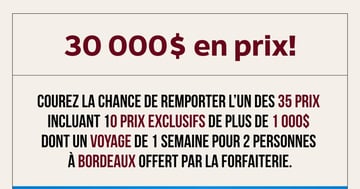 Concours Le Quarante 7 célèbre ses 30 ans, AVEC 30 000$ EN PRIX!