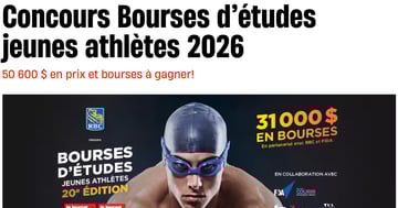 Concours Journal de Montréal Bourses d’études jeunes athlètes 2026