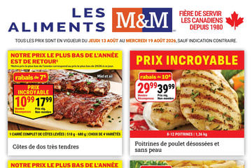 Circulaire Les Aliments M&M