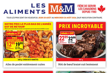Circulaire Les Aliments M&M