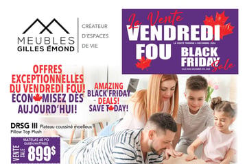 Circulaire Meubles Gilles Émond - Vendredi Fou