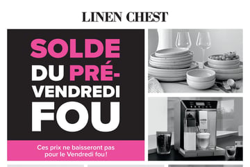 Circulaire Linen Chest - Solde du Pré-Vendredi Fou