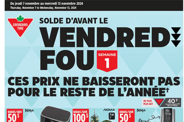 Circulaire Canadian Tire - Solde d'Avant le Vendredi Fou