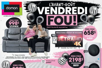 Circulaire Meubles Domon - L'Avant Goût du Vendredi Fou