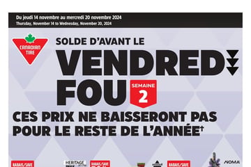 Circulaire Canadian Tire - Solde d'Avant le Vendredi Fou