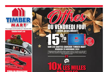 Circulaire Timber Mart - Offres du Vendredi Fou