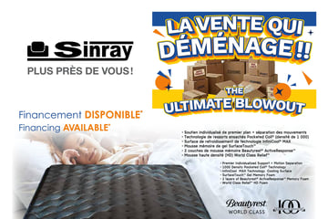 Circulaire Meubles Sinray - Matelas Circulaire Meubles Sinray - Matelas