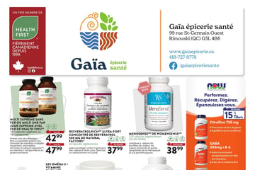Circulaire Gaïa Épicerie Santé