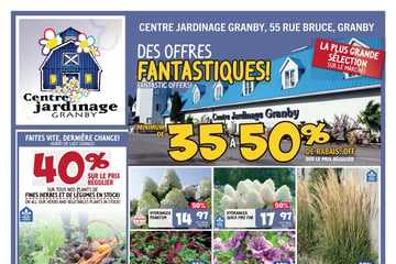 Circulaire Centre Jardinage Granby