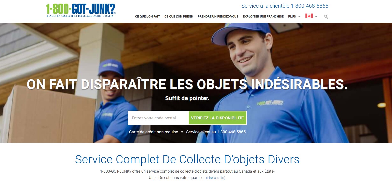 1-800-GOT-JUNK - Collecte de Déchets Objets Divers et Recyclage