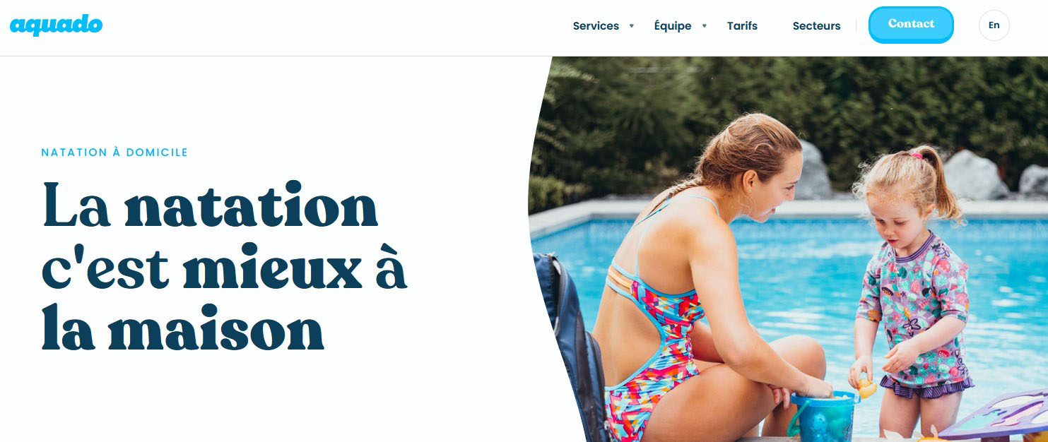 Aquado - Cours de Natation Privés à Domicile - Service de Sauveteurs