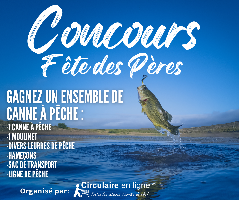 À Gagner: Un Ensemble de Canne à Pêche et un Moulinet