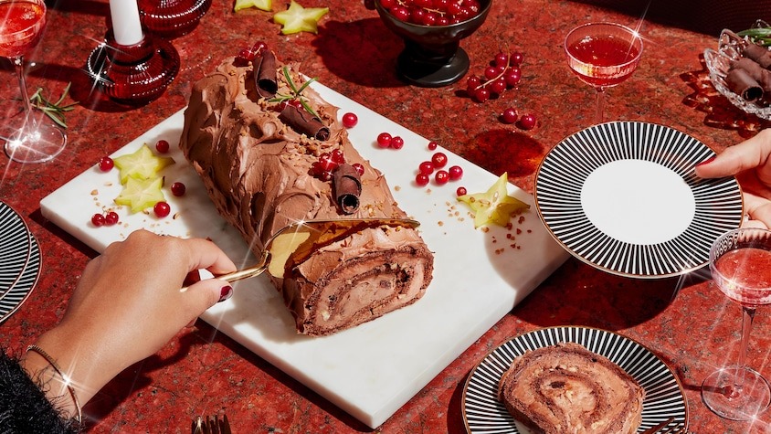 Bûche au chocolat