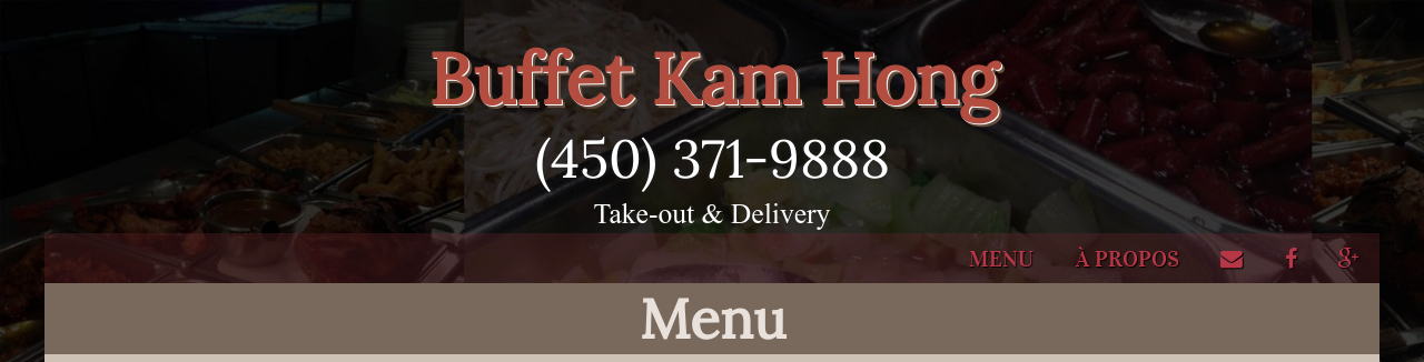 Buffet Kam Hong - Restaurant Chinois