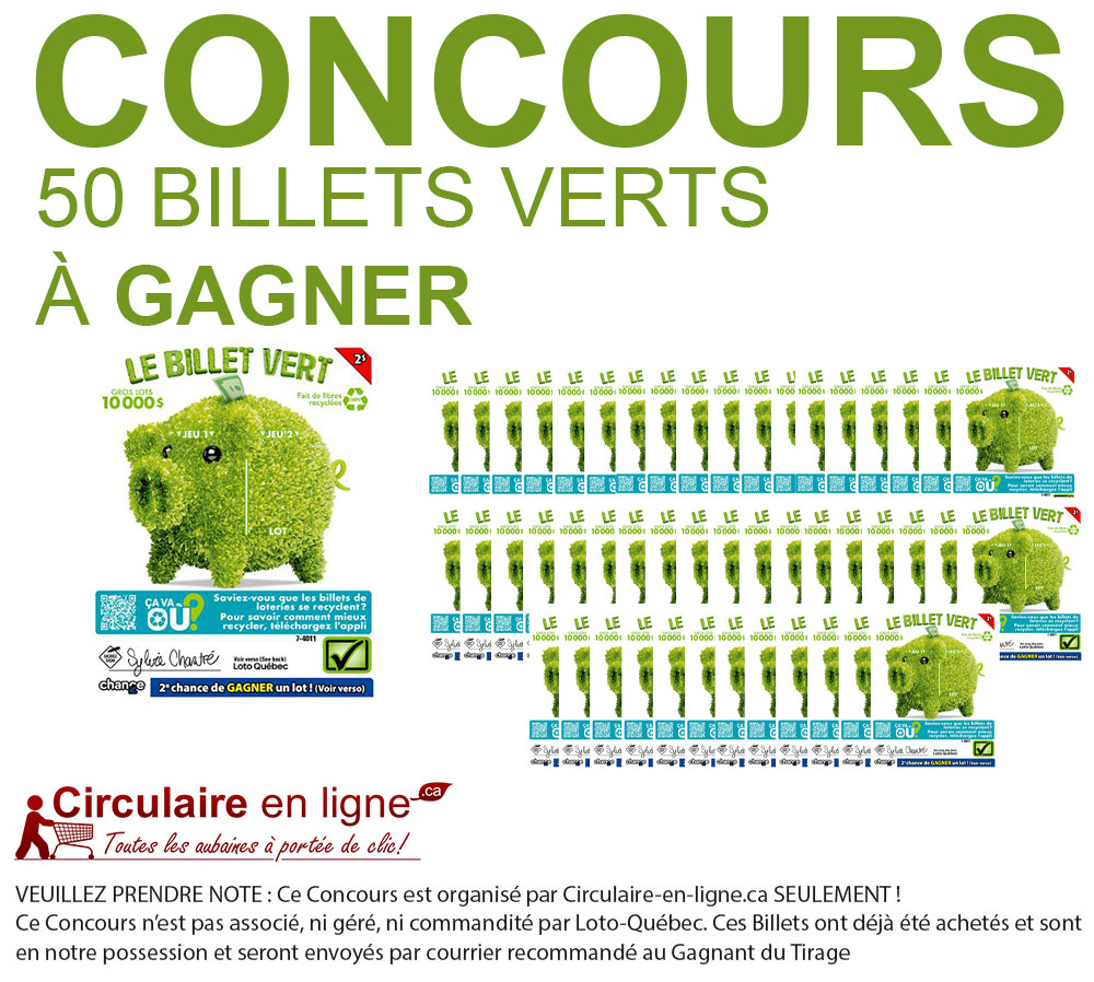 Concours Le Billet Vert